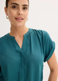 Damen bonprix Blusen & Tuniken|Bekleidung·Jacken & Mäntel|Tunikabluse Georgette