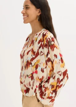 Tunikabluse mit metallischen Garn Damen Bekleidung·Jacken & Mäntel|Blusen & Tuniken