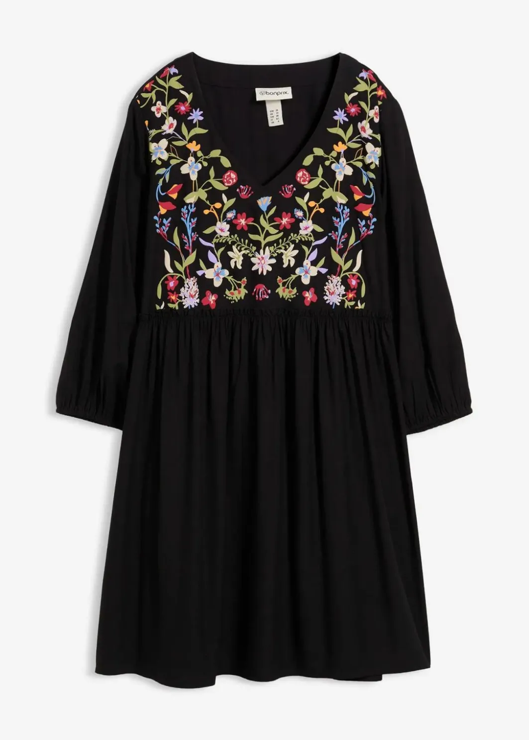 Damen bonprix Kleider|Bekleidung·Pullover & Strickjacken|Tunika-Kleid aus fließender Viskose