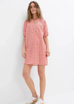 Damen bonprix Bekleidung·Pullover & Strickjacken|Kleider|Tunika-Kleid aus fließender Viskose
