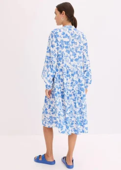 Damen bonprix Kleider|Bekleidung·Pullover & Strickjacken|Tunika-Kleid aus fließender Viskose