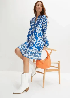 New Tunika-Kleid aus fließender Viskose Damen Nachhaltigere Materialien|Kleider