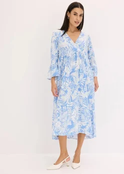 Damen bonprix Bekleidung·Pullover & Strickjacken|Kleider|Tunika-Kleid aus fließender Viskose