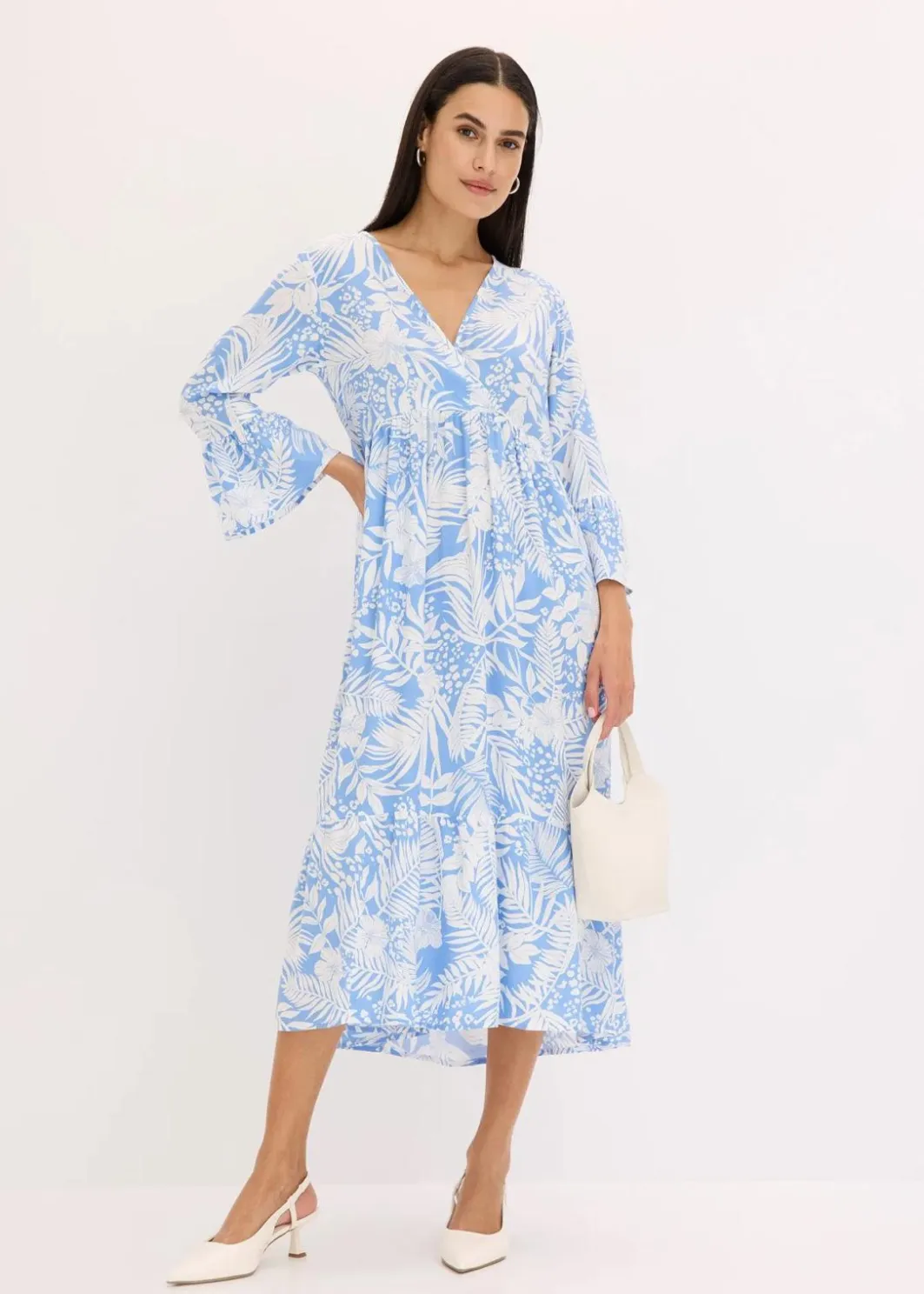 Damen bonprix Bekleidung·Pullover & Strickjacken|Kleider|Tunika-Kleid aus fließender Viskose