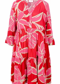 Damen bonprix Nachhaltigere Materialien|Kleider|Tunika-Kleid aus fließender Viskose
