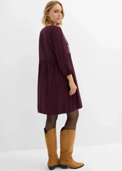 Damen bonprix Bekleidung·Pullover & Strickjacken|Kleider|Tunika-Kleid aus fließender Viskose
