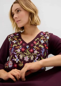 Damen bonprix Bekleidung·Pullover & Strickjacken|Kleider|Tunika-Kleid aus fließender Viskose