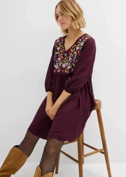 Damen bonprix Bekleidung·Pullover & Strickjacken|Kleider|Tunika-Kleid aus fließender Viskose