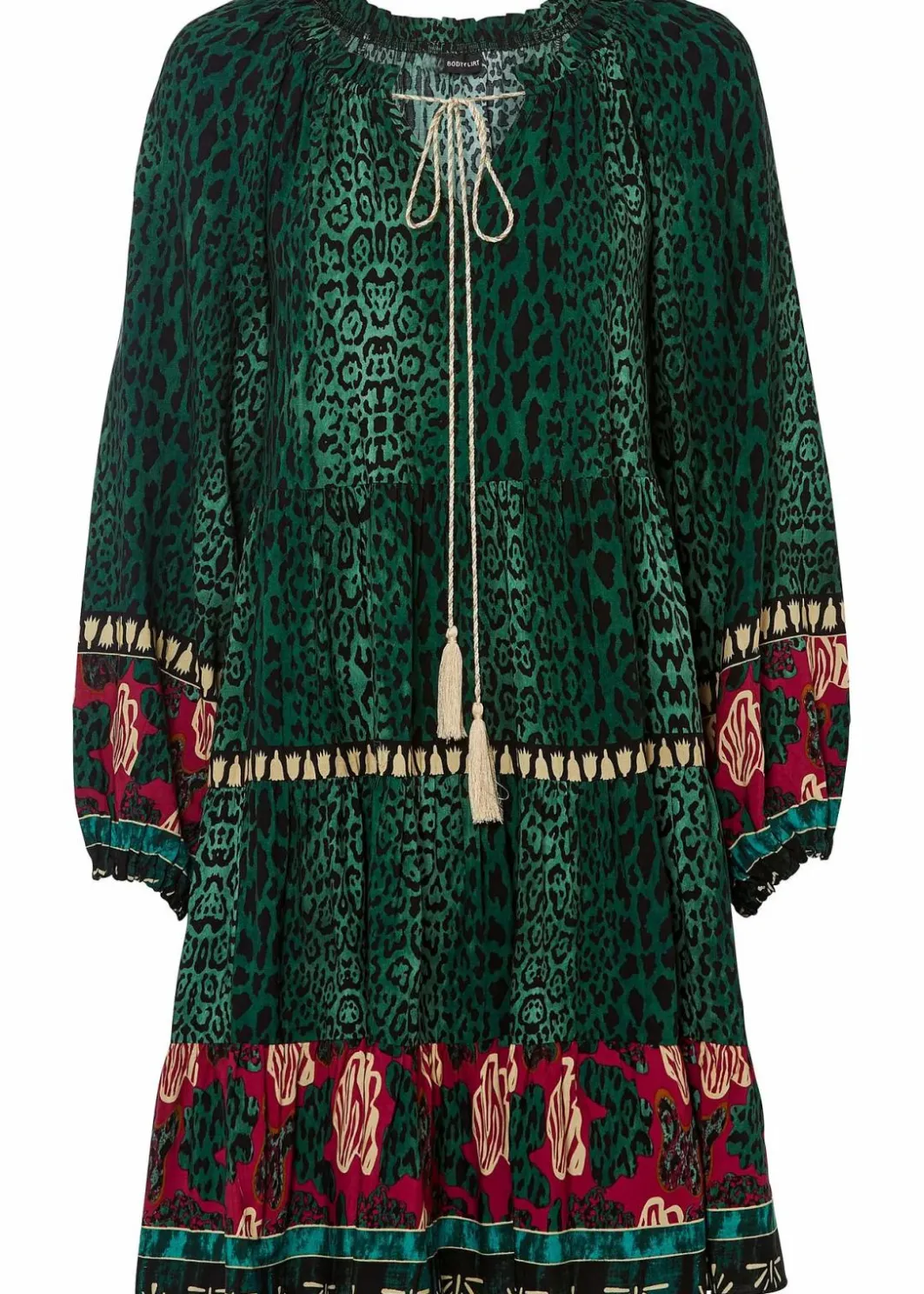 Damen bonprix Bekleidung·Pullover & Strickjacken|Nachhaltigere Materialien|Tunika-Kleid aus fließender Viskose