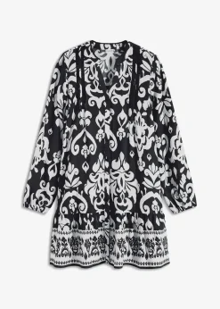 Damen bonprix Bekleidung·Pullover & Strickjacken|Kleider|Tunika-Kleid aus fließender Viskose