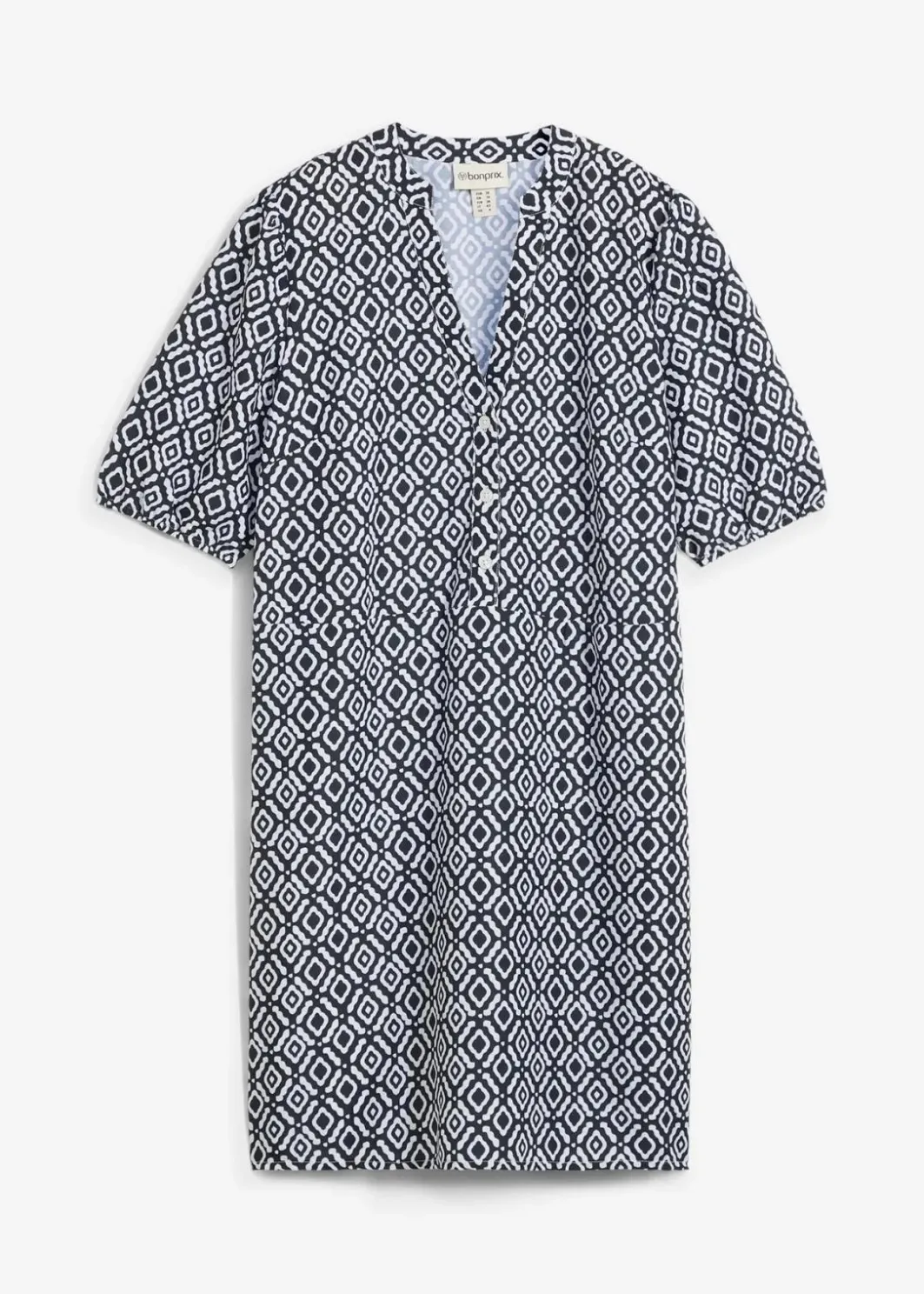 Damen bonprix Kleider|Bekleidung·Pullover & Strickjacken|Tunika-Kleid aus fließender Viskose