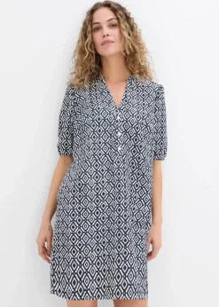 Damen bonprix Kleider|Bekleidung·Pullover & Strickjacken|Tunika-Kleid aus fließender Viskose