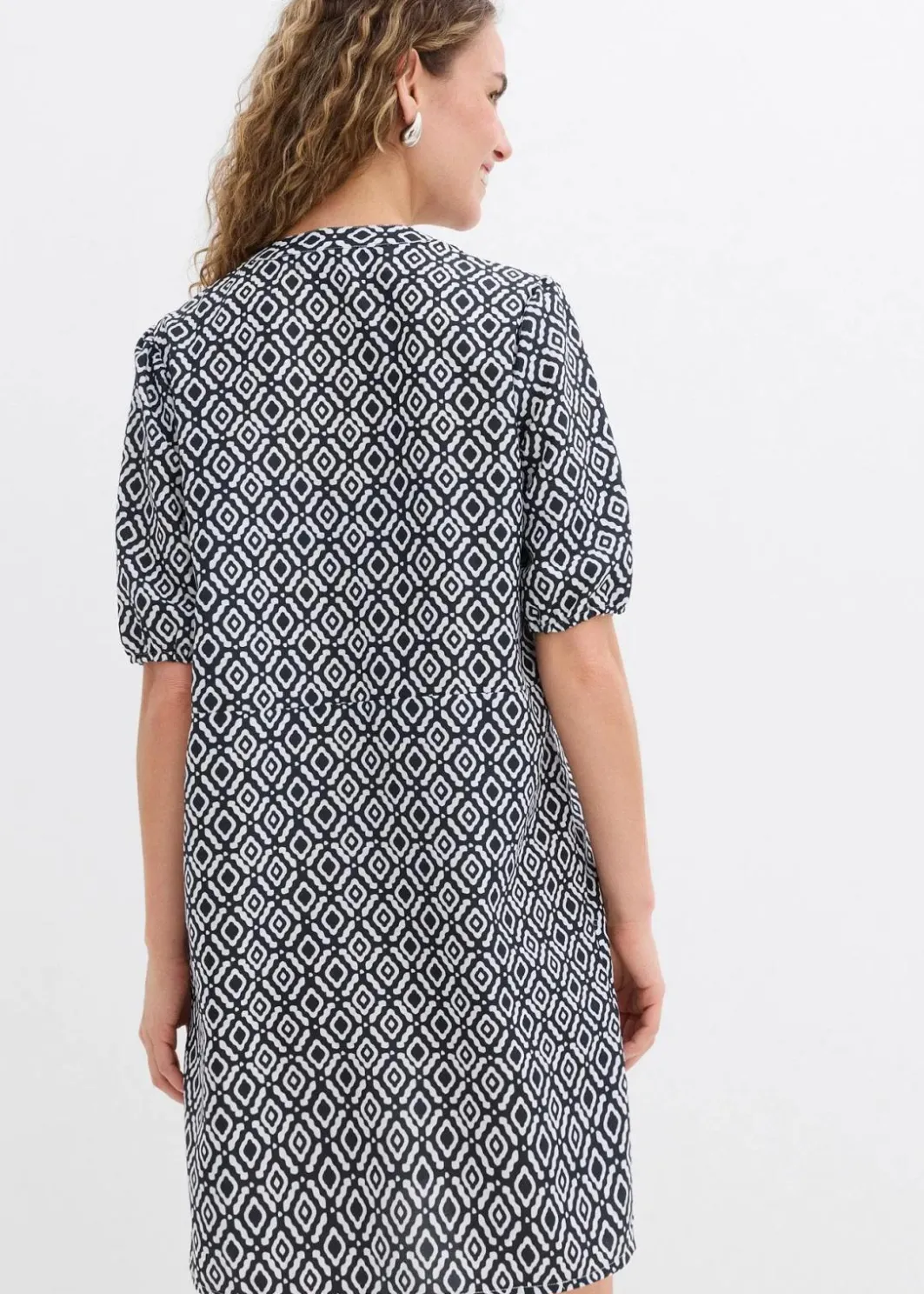 Damen bonprix Kleider|Bekleidung·Pullover & Strickjacken|Tunika-Kleid aus fließender Viskose