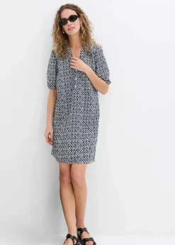 Damen bonprix Kleider|Bekleidung·Pullover & Strickjacken|Tunika-Kleid aus fließender Viskose