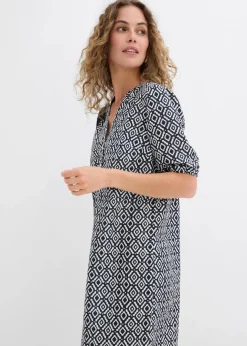 Damen bonprix Kleider|Bekleidung·Pullover & Strickjacken|Tunika-Kleid aus fließender Viskose