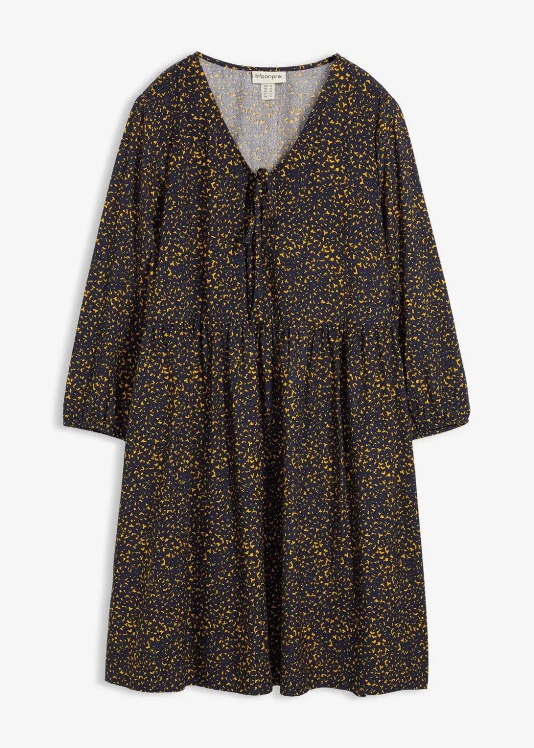 Damen bonprix Kleider|Bekleidung·Pullover & Strickjacken|Tunika-Kleid aus fließender Vikose