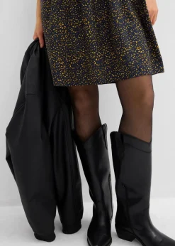 Damen bonprix Kleider|Bekleidung·Pullover & Strickjacken|Tunika-Kleid aus fließender Vikose
