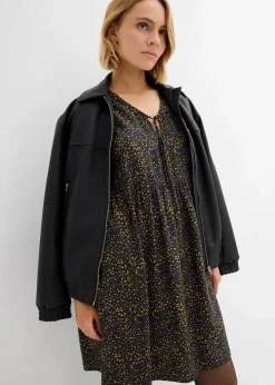 Damen bonprix Kleider|Bekleidung·Pullover & Strickjacken|Tunika-Kleid aus fließender Vikose