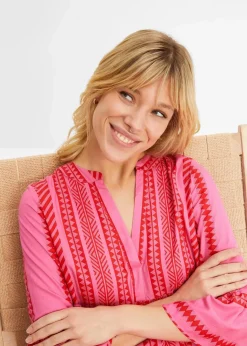 Damen bonprix Bekleidung·Pullover & Strickjacken|Kleider|Tunika-Kleid aus fließender Viskose
