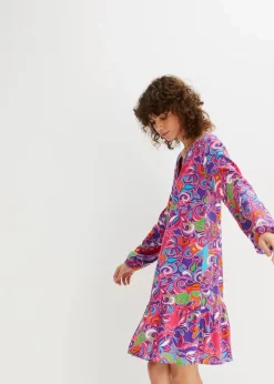 Damen bonprix Nachhaltigere Materialien|Kleider|Tunika-Kleid aus fließender Viskose