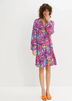 Damen bonprix Nachhaltigere Materialien|Kleider|Tunika-Kleid aus fließender Viskose