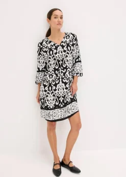 Sale Tunika-Kleid aus fließender Viskose Damen Nachhaltigere Materialien|Kleider