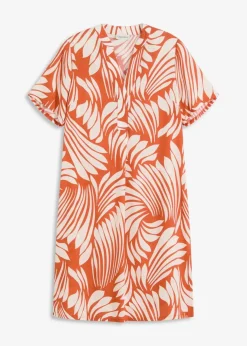 Clearance Tunika-Kleid aus fließender Viskose Damen Bekleidung·Pullover & Strickjacken|Kleider