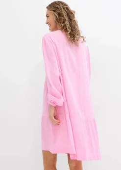 Online Tunika-Kleid aus fließender Viskose Damen Kleider|Bekleidung·Pullover & Strickjacken