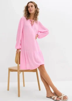 Online Tunika-Kleid aus fließender Viskose Damen Kleider|Bekleidung·Pullover & Strickjacken