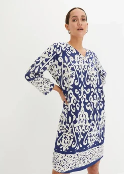 Hot Tunika-Kleid aus fließender Viskose Damen Bekleidung·Pullover & Strickjacken|Kleider