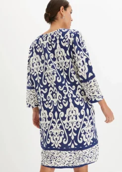 Hot Tunika-Kleid aus fließender Viskose Damen Bekleidung·Pullover & Strickjacken|Kleider