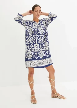 Hot Tunika-Kleid aus fließender Viskose Damen Bekleidung·Pullover & Strickjacken|Kleider