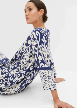 Hot Tunika-Kleid aus fließender Viskose Damen Bekleidung·Pullover & Strickjacken|Kleider
