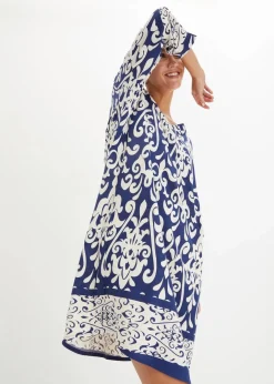 Hot Tunika-Kleid aus fließender Viskose Damen Bekleidung·Pullover & Strickjacken|Kleider