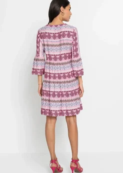 Damen bonprix Nachhaltigere Materialien|Kleider|Tunika-Kleid aus fließender Viskose