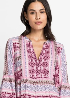 Damen bonprix Nachhaltigere Materialien|Kleider|Tunika-Kleid aus fließender Viskose