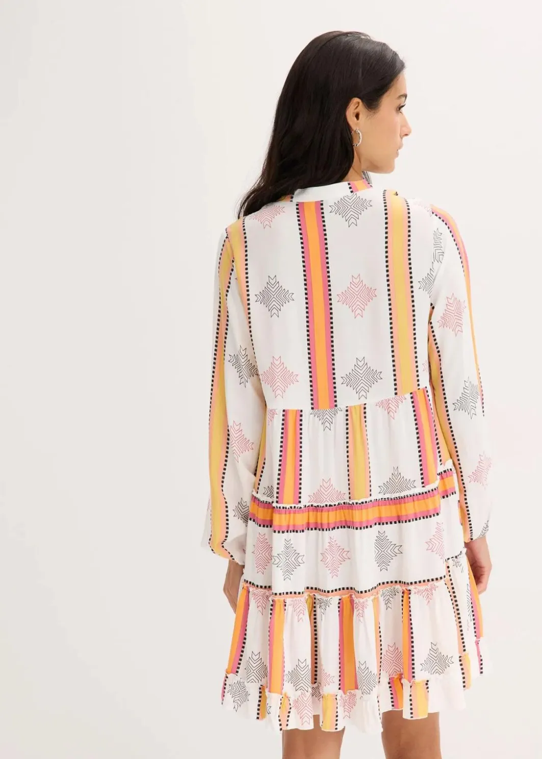 Hot Tunika-Kleid aus fließender Viskose Damen Bekleidung·Pullover & Strickjacken|Kleider