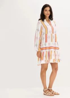 Hot Tunika-Kleid aus fließender Viskose Damen Bekleidung·Pullover & Strickjacken|Kleider