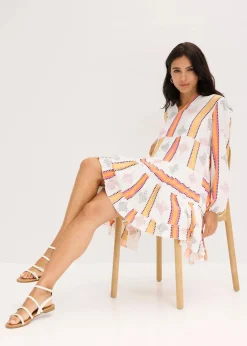 Hot Tunika-Kleid aus fließender Viskose Damen Bekleidung·Pullover & Strickjacken|Kleider