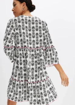 Damen bonprix Bekleidung·Pullover & Strickjacken|Kleider|Tunika-Kleid aus fließender Viskose