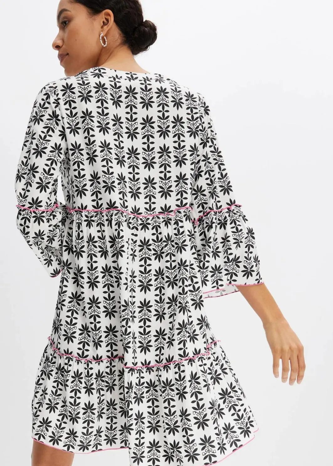 Damen bonprix Bekleidung·Pullover & Strickjacken|Kleider|Tunika-Kleid aus fließender Viskose