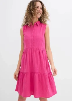 Hot Tunika-Kleid aus luftigem Musselin Damen Kleider|Bekleidung·Pullover & Strickjacken