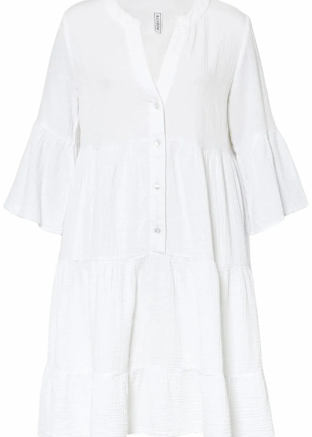 Damen bonprix Kleider|Bekleidung·Pullover & Strickjacken|Tunika-Kleid aus reiner Baumwolle