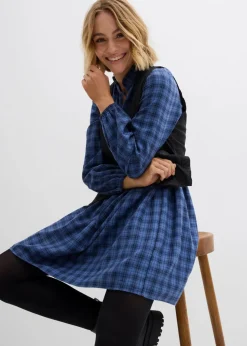 Damen bonprix Bekleidung·Pullover & Strickjacken|Kleider|Tunika-Kleid aus reiner Baumwolle