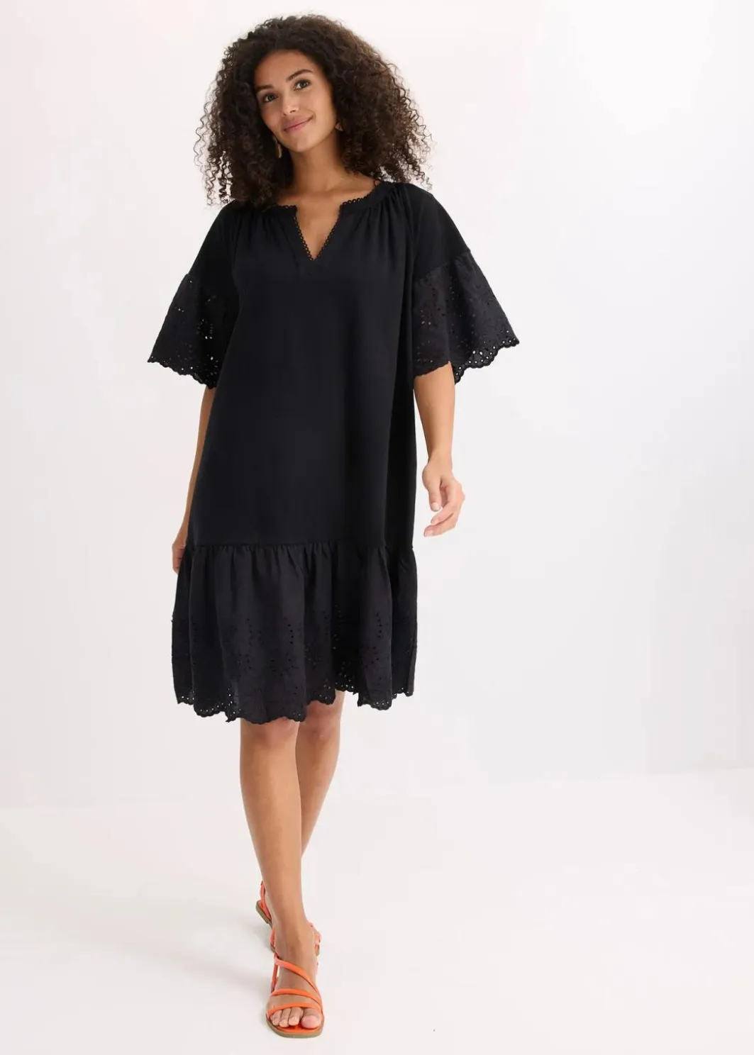 Damen bonprix Nachhaltigere Materialien|Kleider|Tunika-Kleid aus reiner Bio-Baumwolle