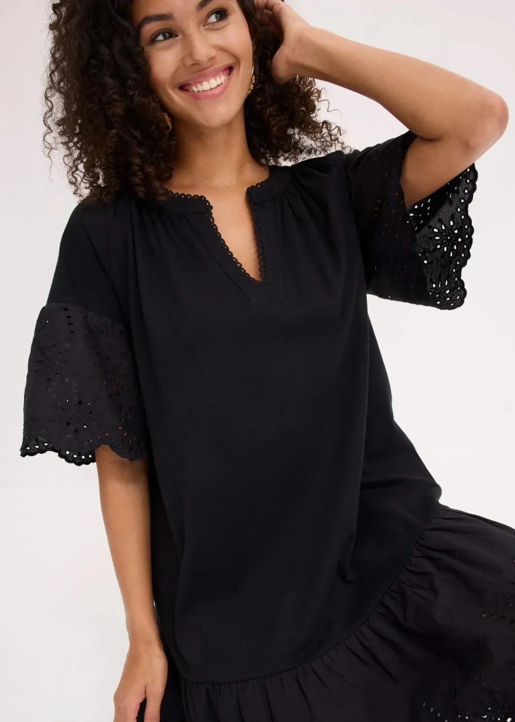Damen bonprix Nachhaltigere Materialien|Kleider|Tunika-Kleid aus reiner Bio-Baumwolle