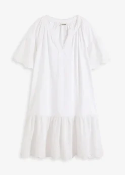 Damen bonprix Bekleidung·Pullover & Strickjacken|Kleider|Tunika-Kleid aus reiner Bio-Baumwolle