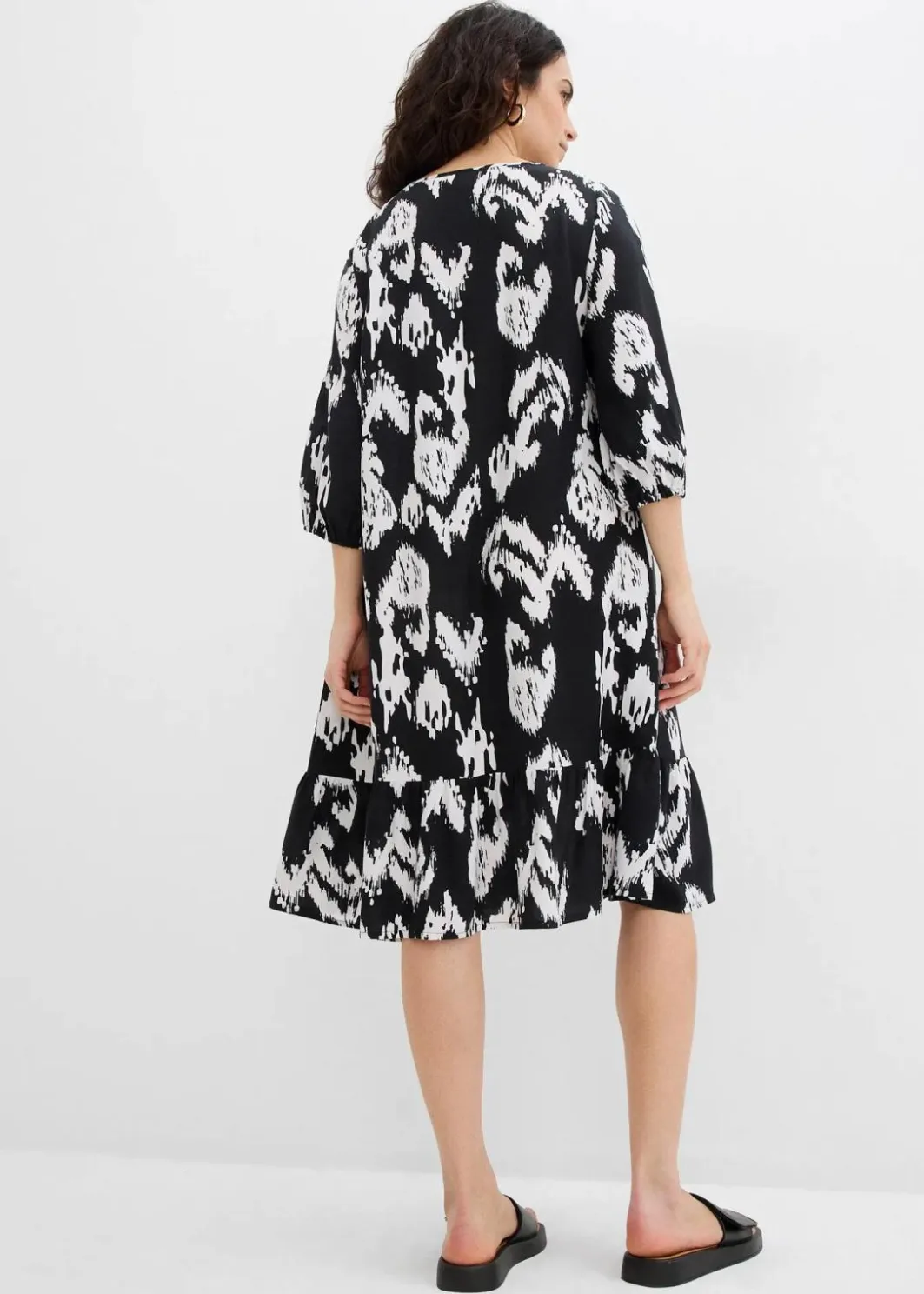 Damen bonprix Bekleidung·Pullover & Strickjacken|Zweiteiler & Sets|Tunika-Kleid aus reiner Viskose