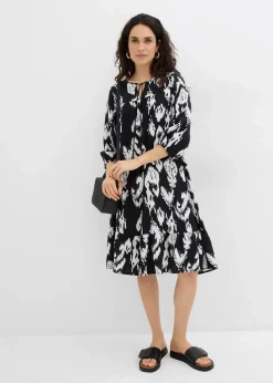 Damen bonprix Bekleidung·Pullover & Strickjacken|Zweiteiler & Sets|Tunika-Kleid aus reiner Viskose