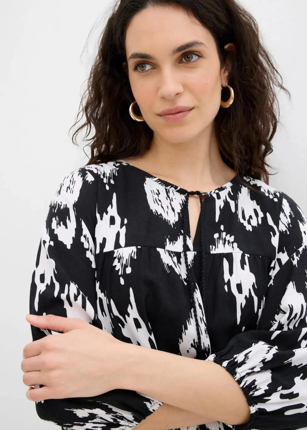 Damen bonprix Bekleidung·Pullover & Strickjacken|Zweiteiler & Sets|Tunika-Kleid aus reiner Viskose